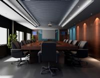 公司会议室,会议厅3D模型