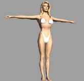 比基尼女人体3D模型