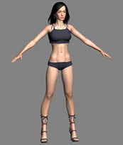 超现实女性角色,女性人物3D模型