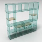 玻璃展柜,展台3D模型