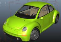 甲壳虫汽车,大众汽车,3D汽车模型