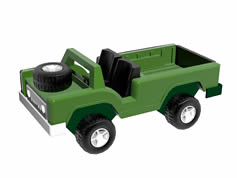 吉普车,儿童玩具3D模型