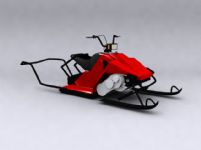电动雪橇3D模型