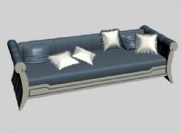 长条沙发3D模型