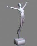 飞翔,舞蹈,3D雕塑模型