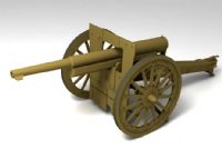 革命时期的大炮3D模型