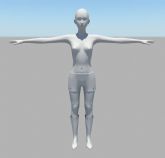 女性基础人体maya模型