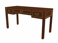 木质抽屉长方形桌子3D模型