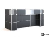 黑色组合转角柜,3D家具模型
