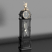 欧式座钟,摆钟,钟表,3D家居装饰模型