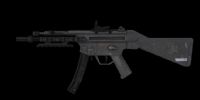 次时代游戏《使命召唤-现代战争》中的武器MP5冲锋枪3D模型