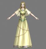 一款游戏中的公主3D模型