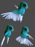 蜂鸟Maya模型(带简单绑定,飞行动作)