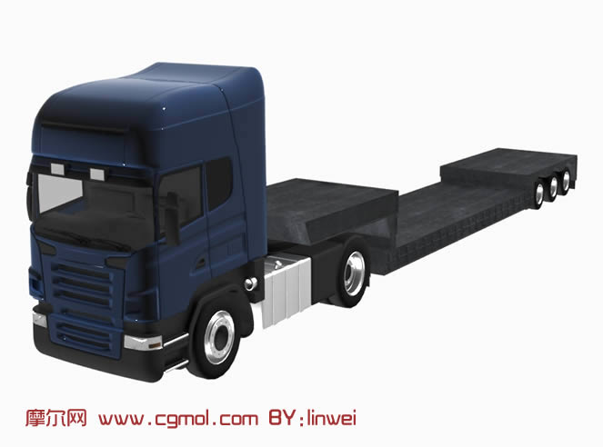 货车,卡车车头3d模型