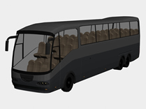 汽车,大巴,旅游巴士,客车3D模型