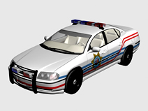 警车3d模型