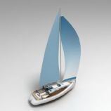 帆船,船只3d模型