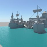 简单的港口maya模型