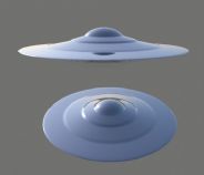 简单的UFO,maya模型