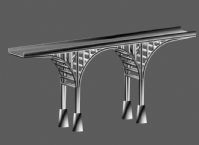 高架桥,高架铁路3D模型