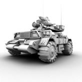 酷炫坦克,装甲车maya模型