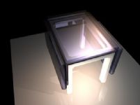 玻璃餐桌maya模型