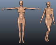 精细女人体maya模型