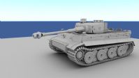 虎式坦克maya模型