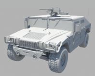 军用悍马maya模型
