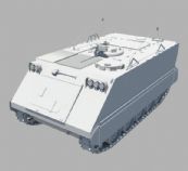 美军M-113A2履带式装甲输送车maya模型