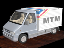 卡车,冰柜车,火车3D模型