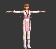 短刀女武士3D模型