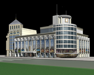 国外酒店,大厦3D模型