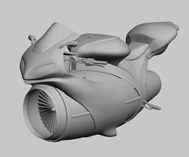 概念摩托3D模型