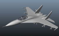 苏-27重型战斗机3D模型