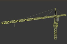 塔吊,建筑塔机3D模型