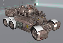 坦克tank,未来装甲车maya模型