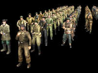 军队,部队,3D游戏角色模型
