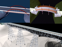 桥梁设计3D模型