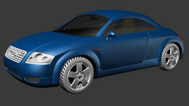 Audi奥迪TT,3D汽车模型