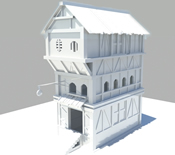 小屋,房子,房屋maya模型