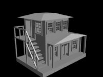 house,房子,双层小楼3D模型