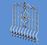 铸铁栏杆,护栏,栅栏3D模型