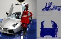 兰博基尼车展3D精细模型(含材质)