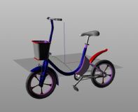 自行车,儿童自行车3D模型