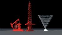 提油机,抽油机,铁塔,钻井平台,艺术雕塑3D模型(提油机带动作)