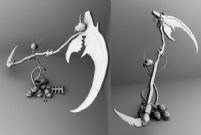 死神的镰刀武器maya模型