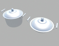 煮锅,烧锅,炊具3d模型