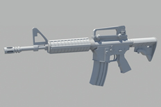 m4卡宾枪3D模型
