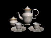 茶杯,茶壶,茶具3D模型